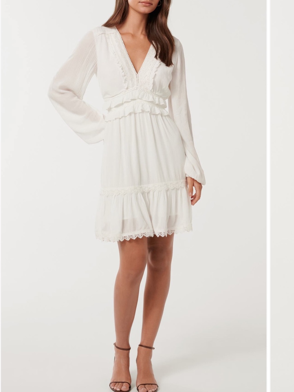 Elsa ruffle minidress size 4